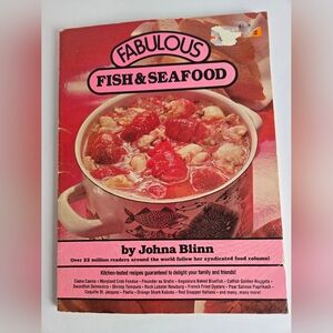 Fabulous Fish & Seafood Cookbook by Johna Blinn Recipes Vintage